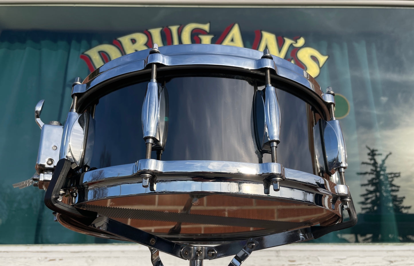 Gretsch 5.5x14 Crystal Tone Black Nickel Over Steel Snare Drum