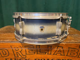 1960 Ludwig 5x14 Pioneer Trans Badge Snare Drum Blue/Silver Duco