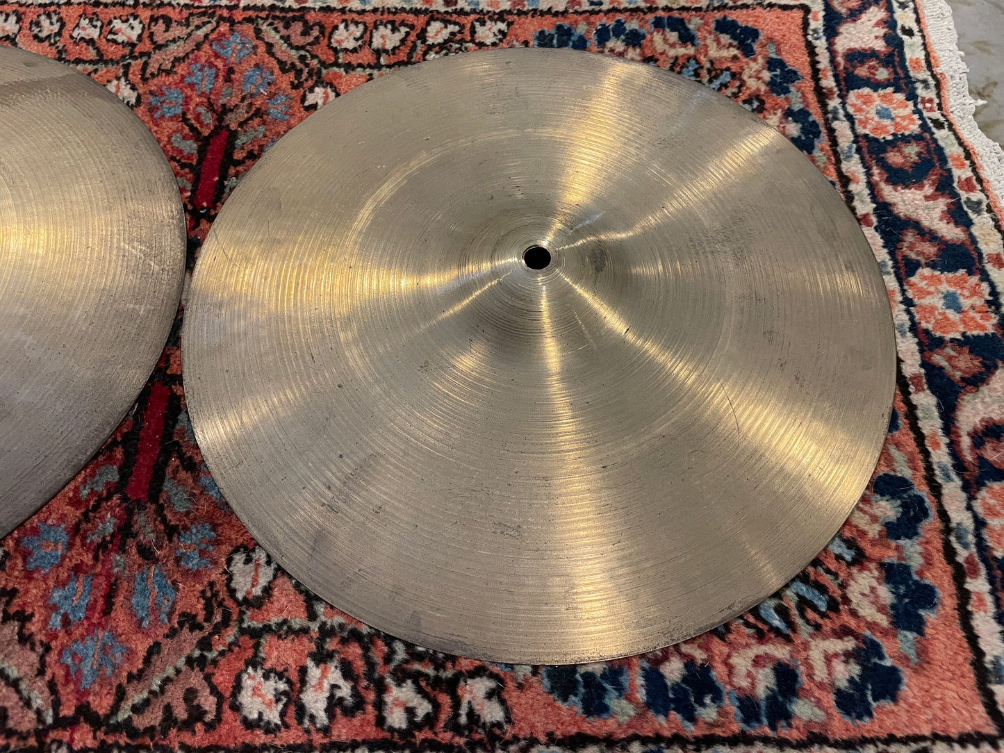 14" Zildjian A 1950s Small Stamp Hi-Hat Cymbal Pair 832g/844g #834
