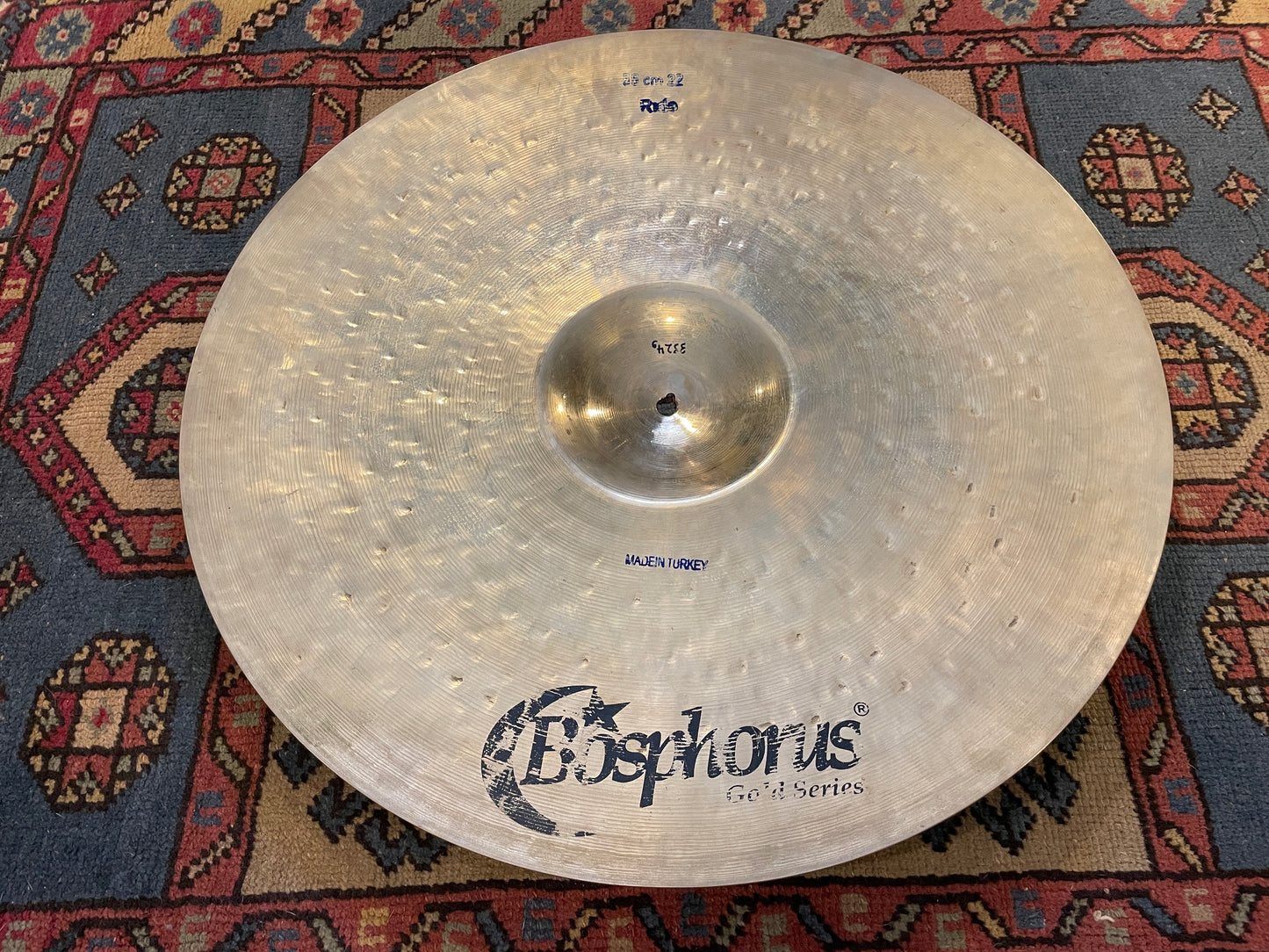 22" Bosphorus Gold Series Ride Cymbal 3324g