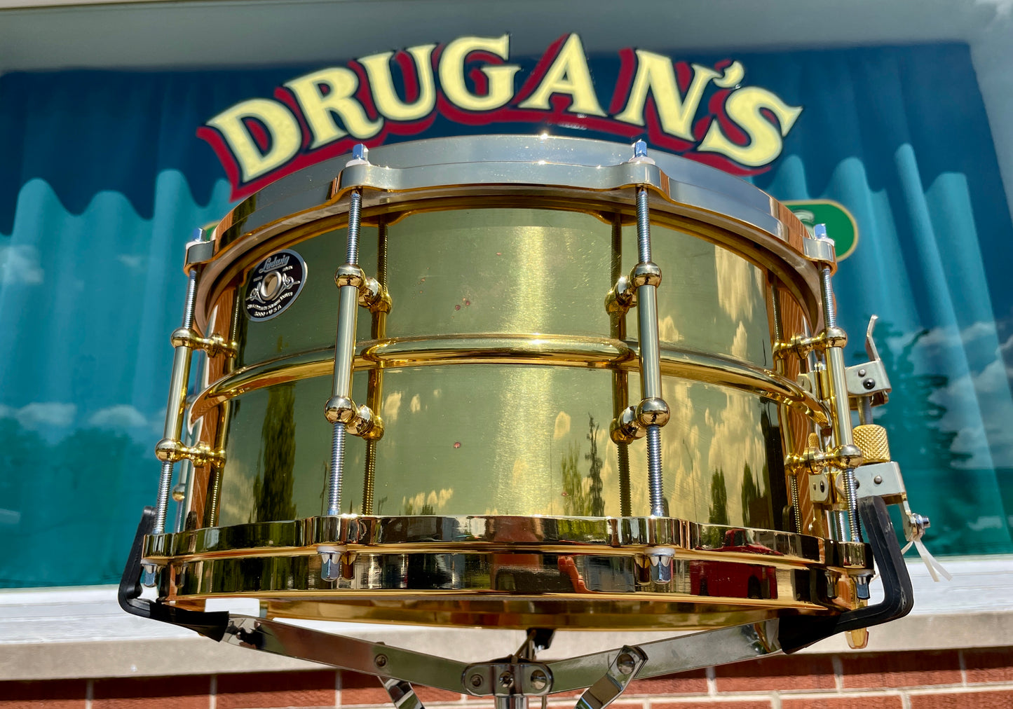 N.O.S. 2000 Ludwig 6.5x14 Limited Edition Brass Supraphonic Millennium Snare Drum #20 of 100