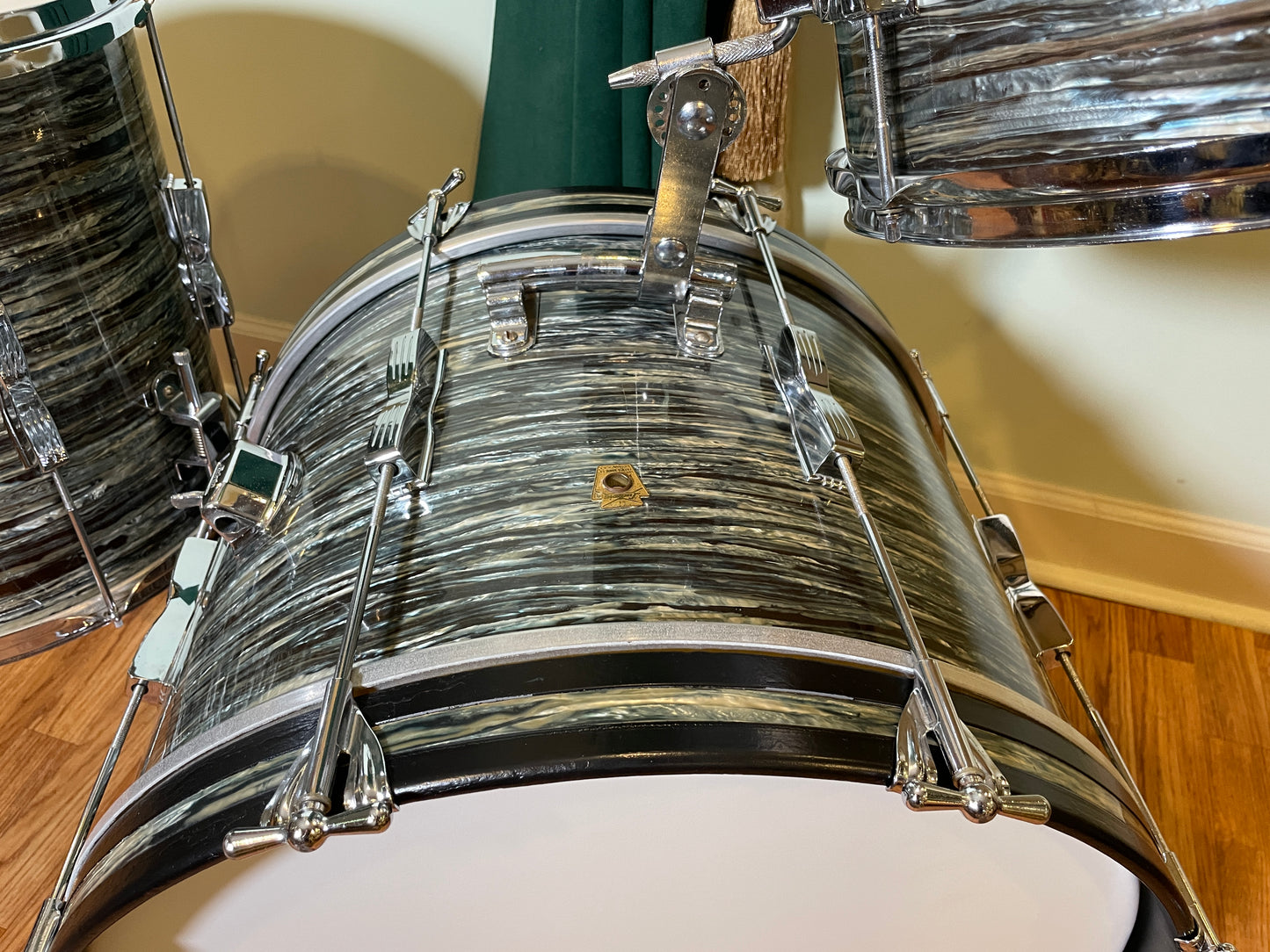 1966 Ludwig Club Date Drum Set Oyster Blue Pearl 20/12/14