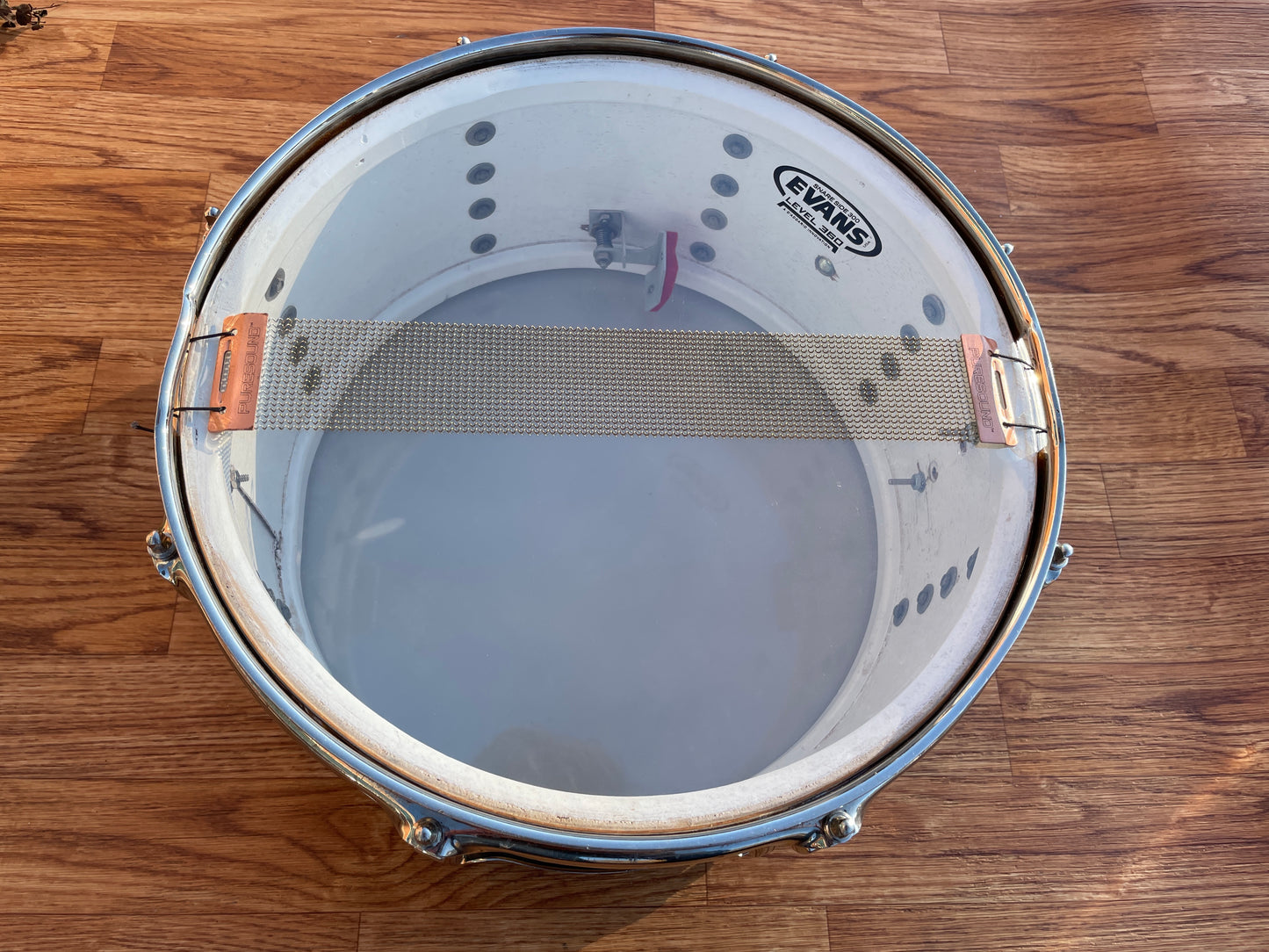 1962 Ludwig 6.5x14 No. 912 School Festival Snare Drum Gold Sparkle Pre-Serial