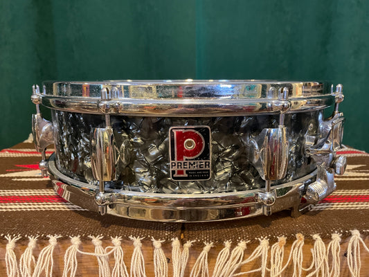 1960s Premier 4x14 Royal-Ace 4 Black Dimond Pearl