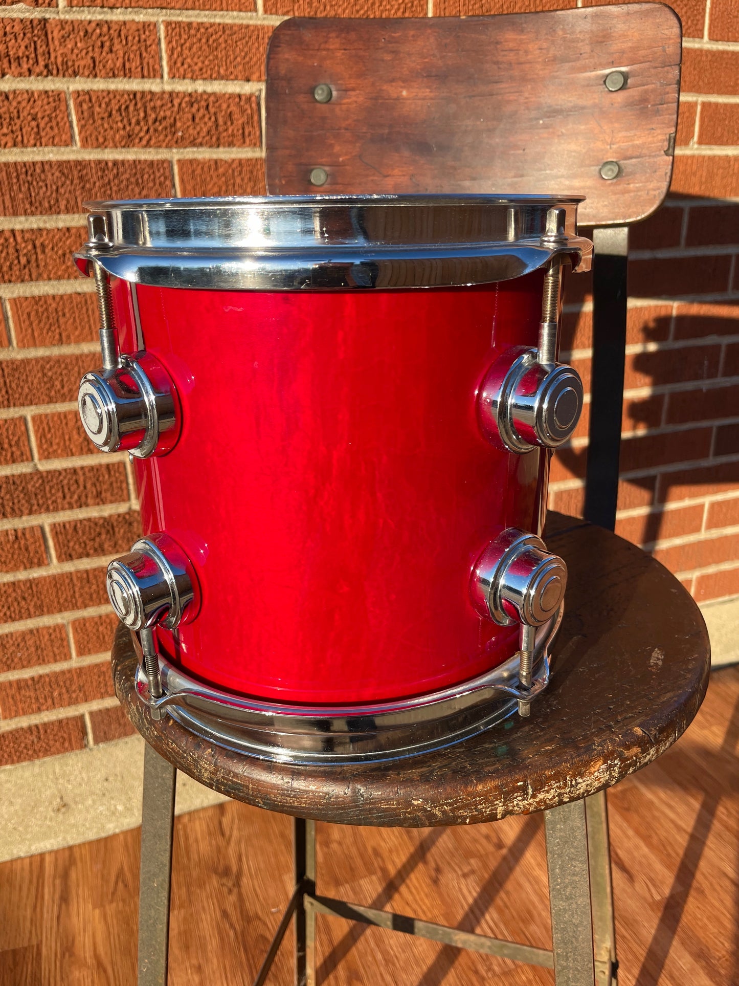 Drum Workshop 8x8 Tom Single Transparent Red DW Pre-Collector's Series
