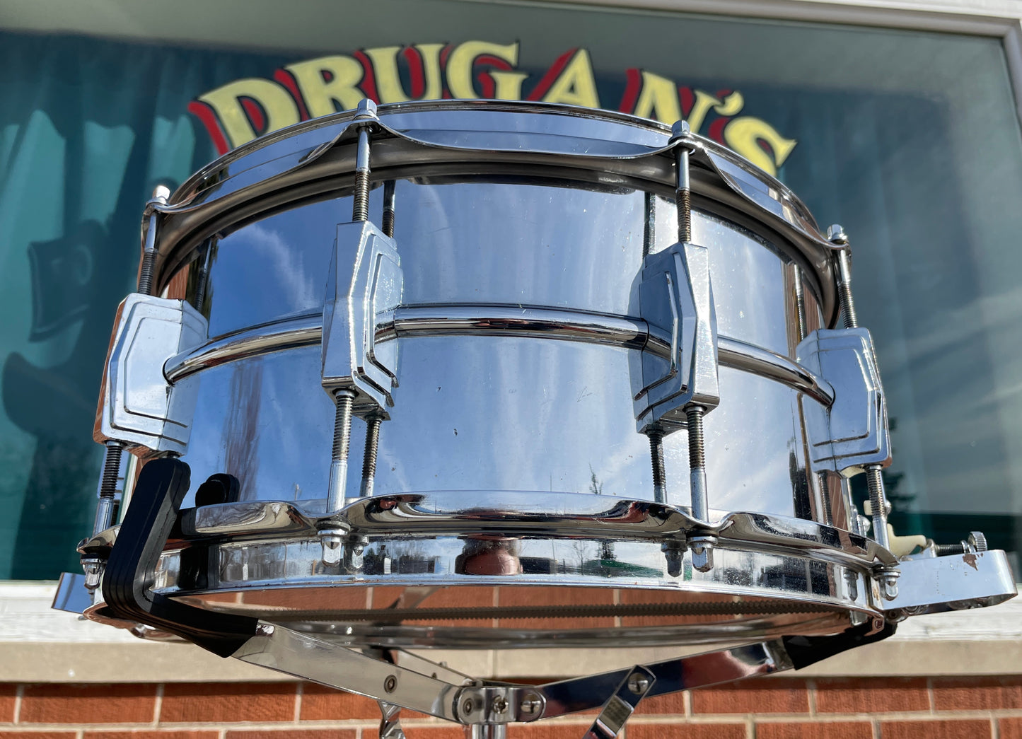 1969 Ludwig No. 411 Super Sensitive 6.5x14 Snare Drum Supraphonic