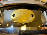 N.O.S. 1990s Ludwig 3x13 Limited Edition 12 Point Floral Engraved Black Beauty Snare Drum w/ Case