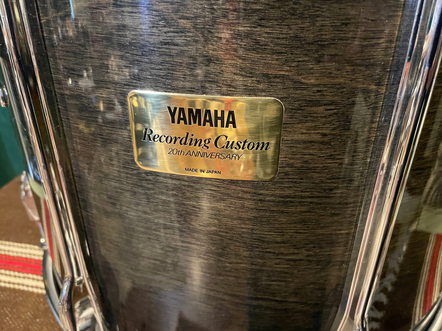 1996 Yamaha 20th Anniversary Recording Custom 14x16 Floor Tom Drum Black Sunburst TT916YA 16x14