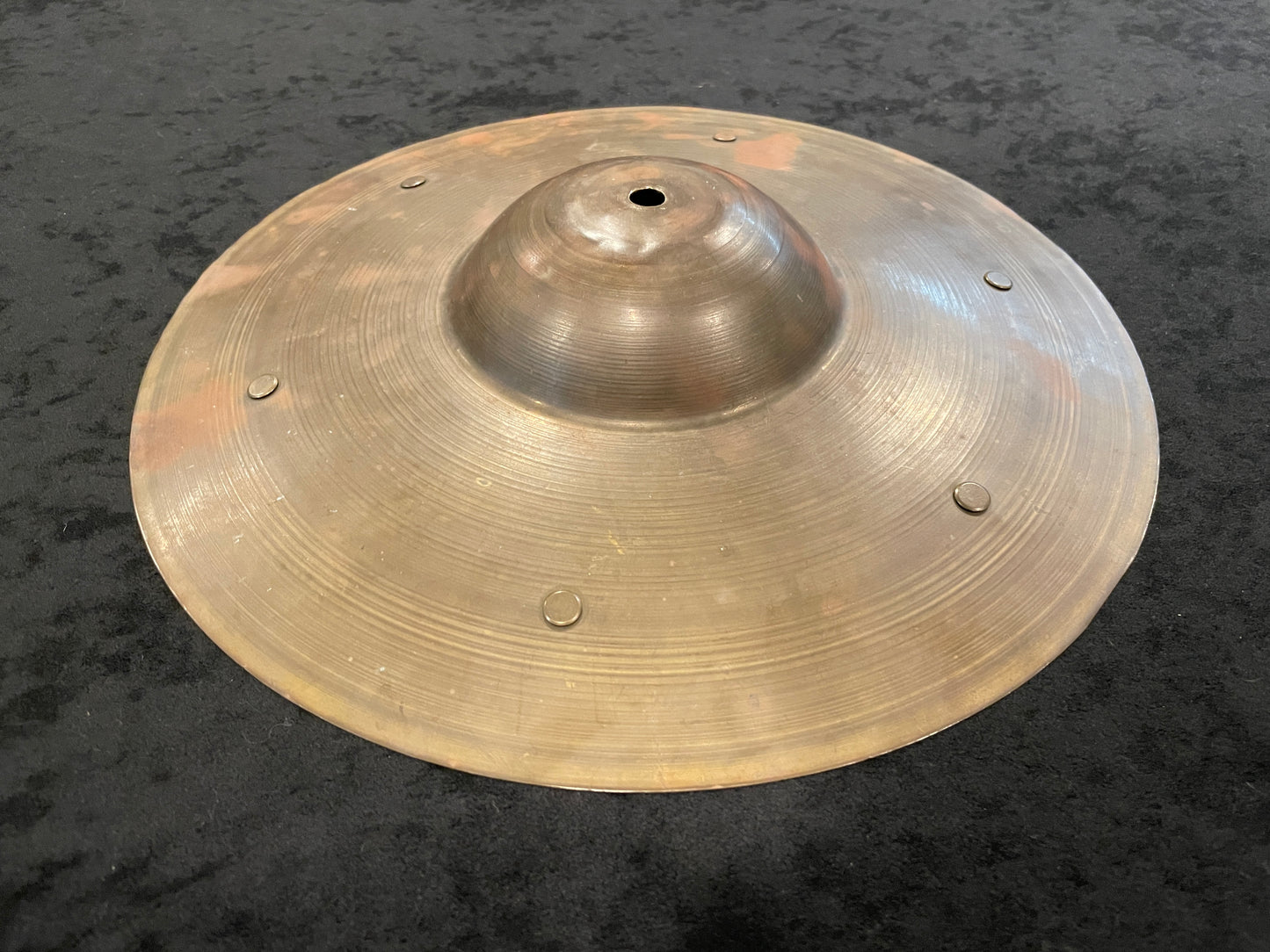 1920's-1930's 12" Sock Hat Style Sizzle Vaudeville Trap Cymbal 390g #719