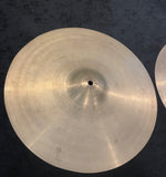 14" Vintage Pre-UFIP Made in Italy Hi-Hat Cymbal Pair 630g/818g #716