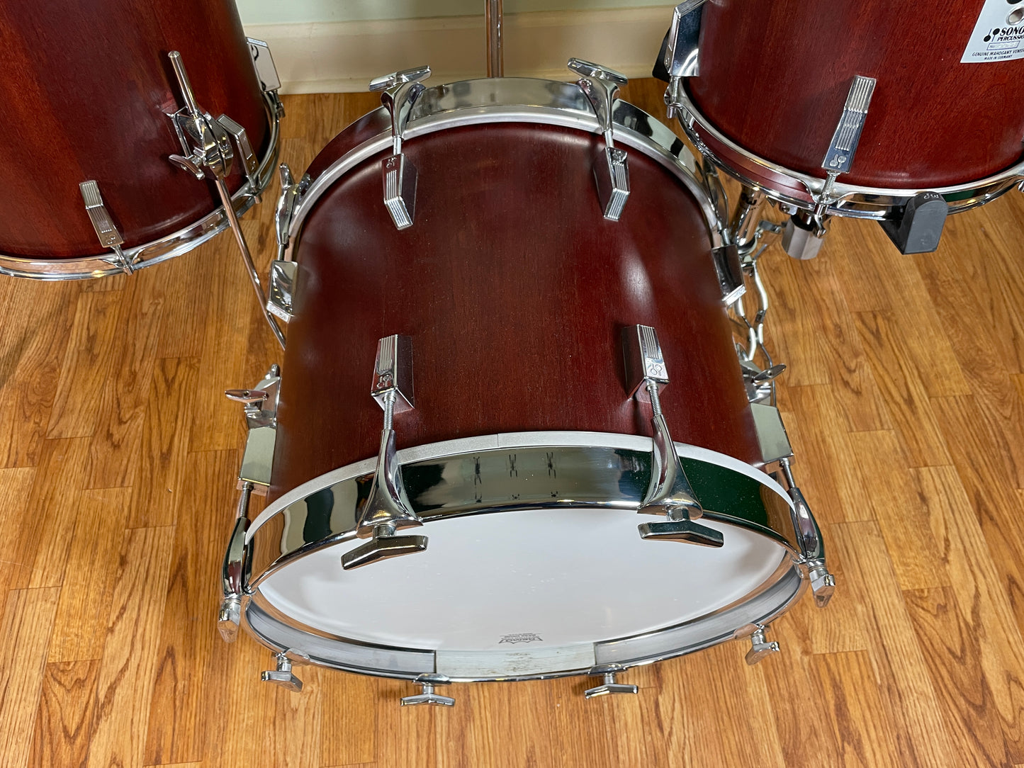 Vintage Sonor Phonic Plus Bop Drum Set Red Mahogany 18x14/12x12/15x17