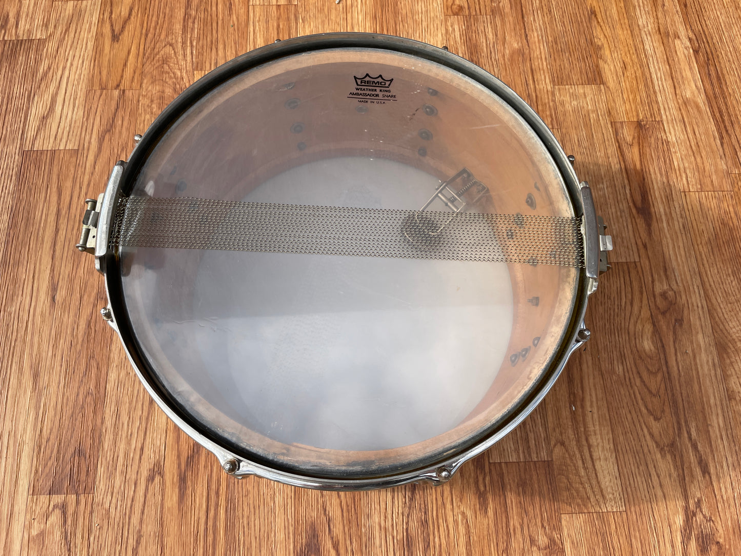 1948 Leedy 6.5x14 Broadway Standard Snare Drum Blue / Silver Duco
