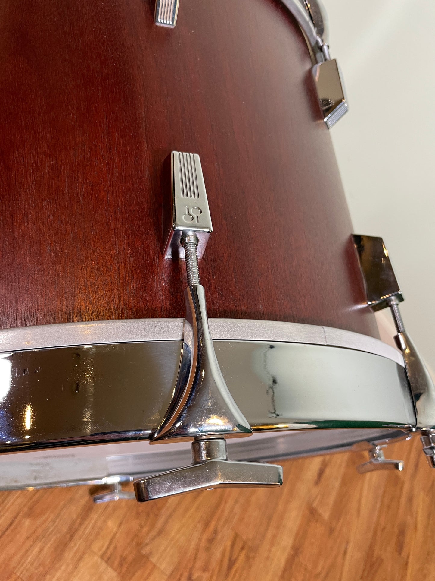 Vintage Sonor Phonic 18x14 Bass Drum Red Mahogany