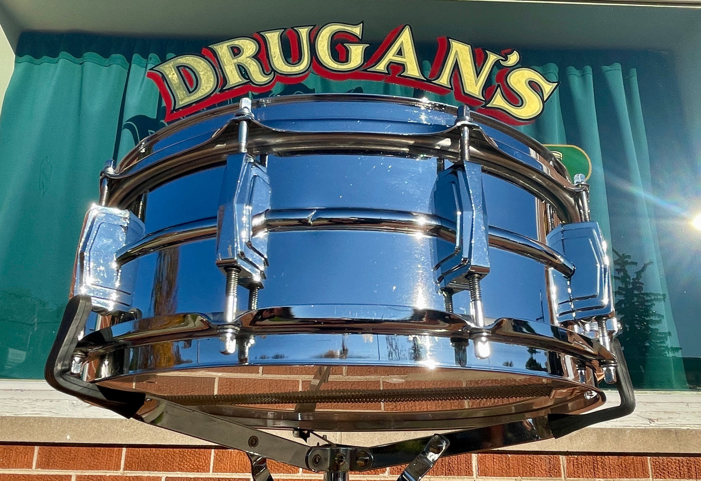 1970s Ludwig 5x14 LM400 Supraphonic Snare Drum Cut Badge