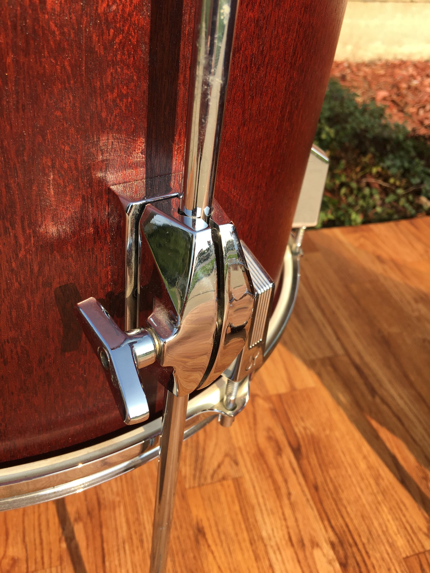 1980s Sonor Phonic Plus 4pc 9 Ply Beachwood Drum Set Red Mahogany 22/13/14/16