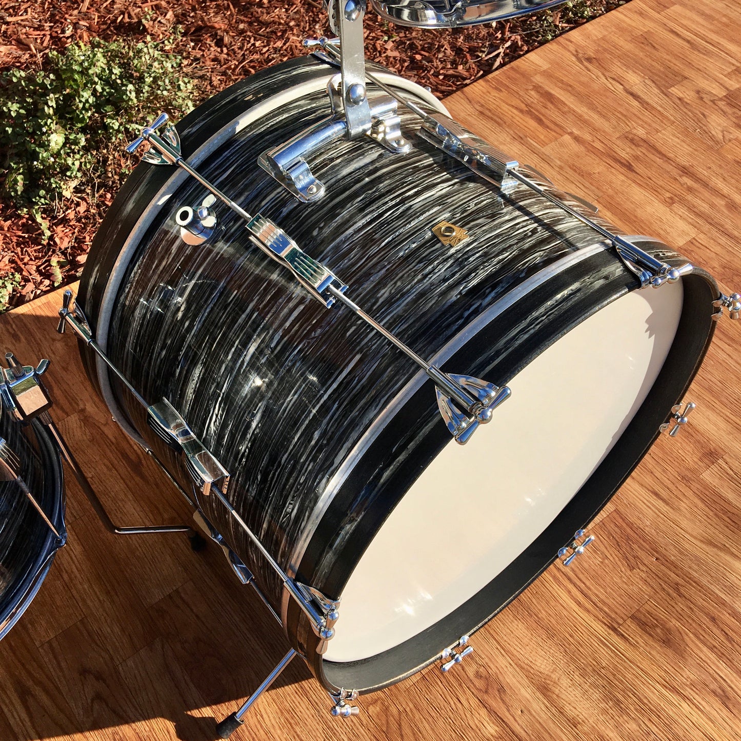 1966 Ludwig Club Date Drum Set Oyster Black Pearl 20/12/14