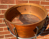 1920s - 1930s Ludwig 6.5x15 Professional Model 8 Lug Wood Snare Drum