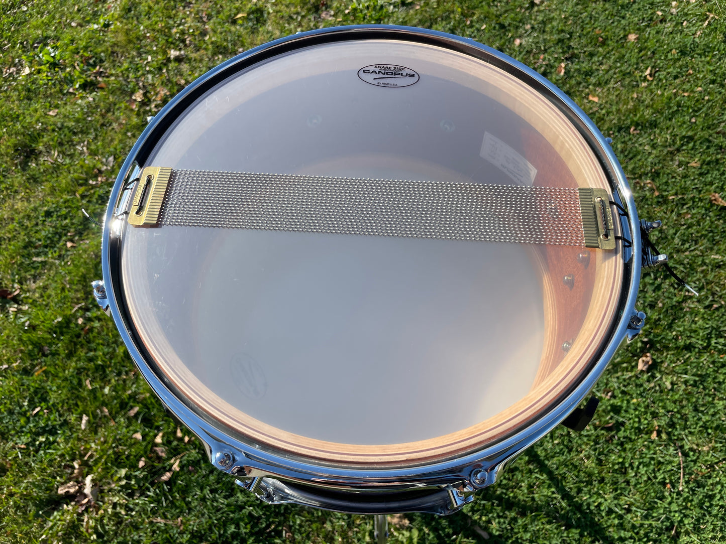 Canopus 6.5x14 Neo Vintage M2 Snare Drum Merlot Glitter