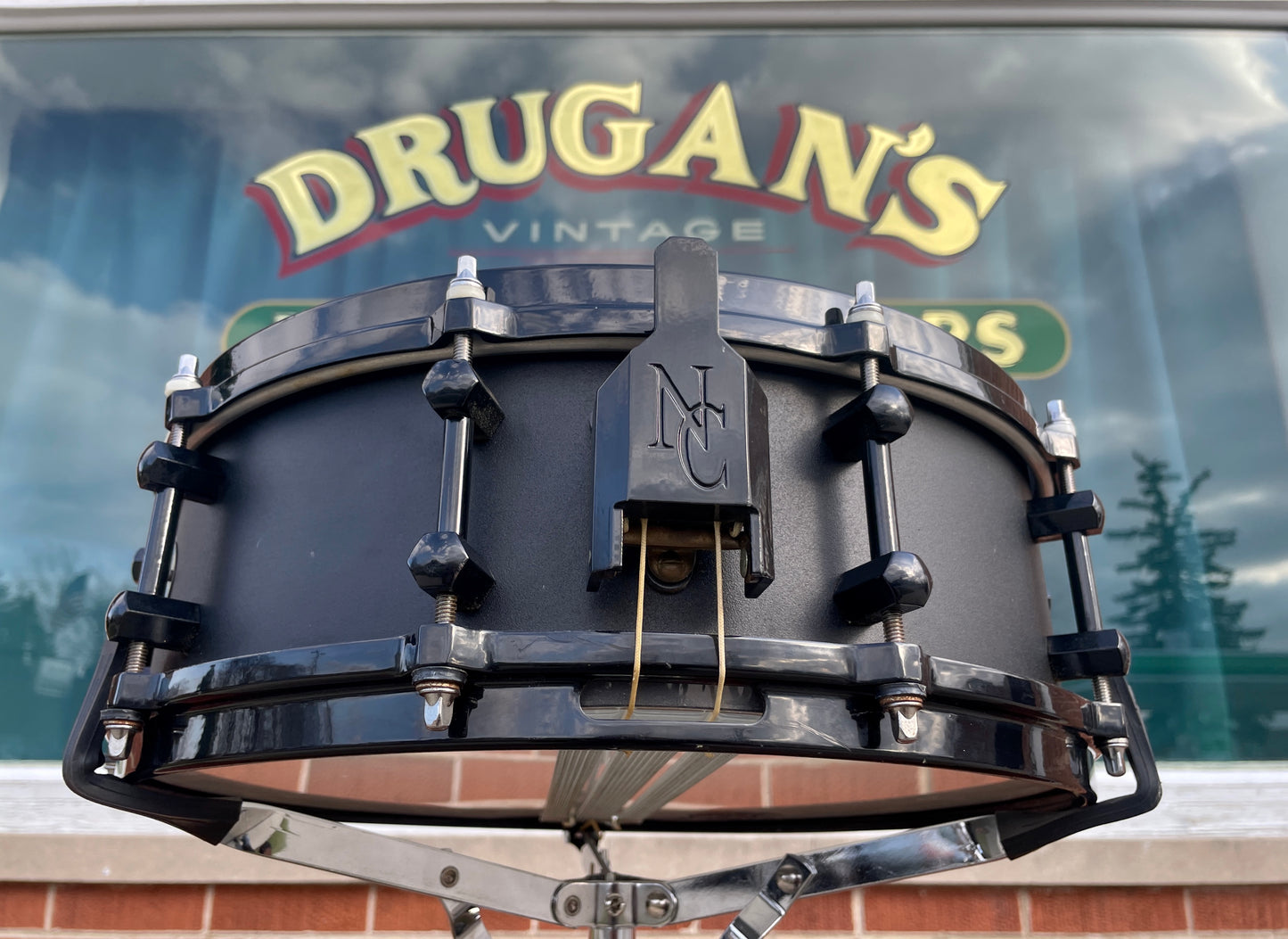 Noble & Cooley 4.75x14 Alloy Classic Snare Drum Black