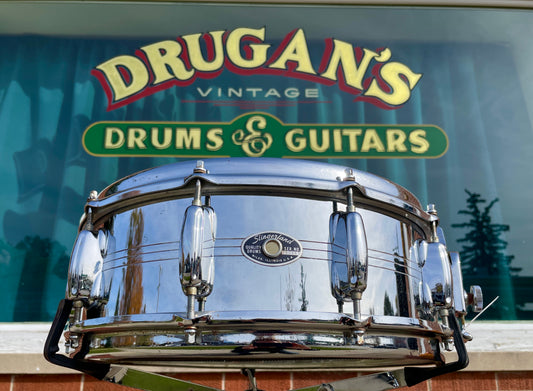 1970s Slingerland 5x14 No. 132 Gene Krupa  Sound King Snare Drum 10-Lug COB