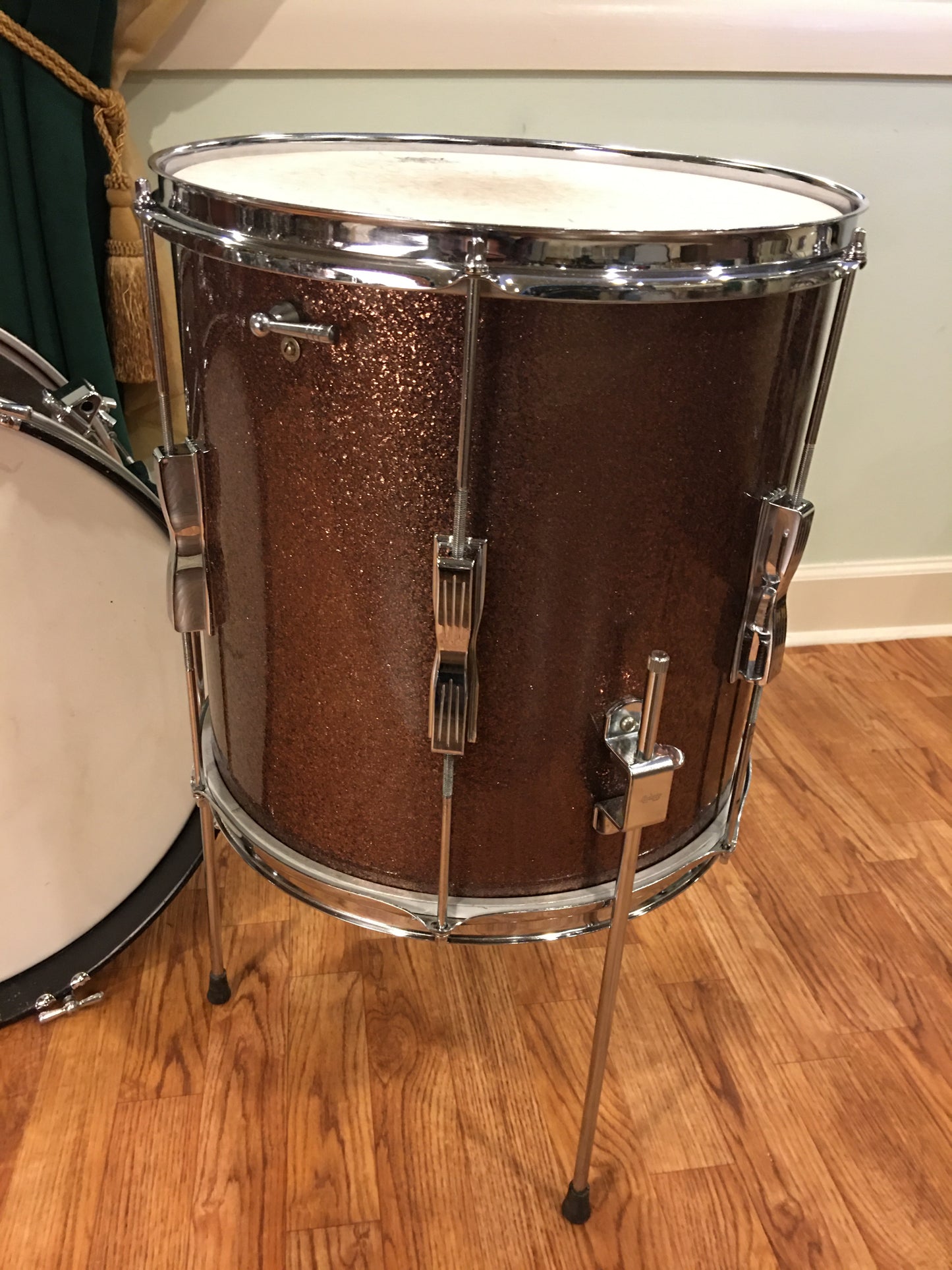 1967 Ludwig Club Date Drum Set Burgundy Sparkle 20/12/14