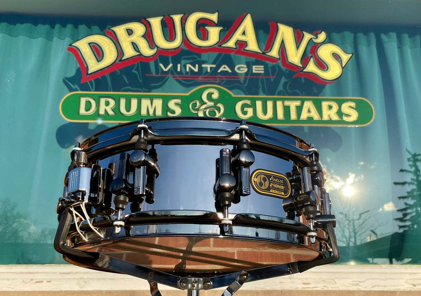 Sonor Artist Series 5x14 Snare Drum Black Nickel Over Steel