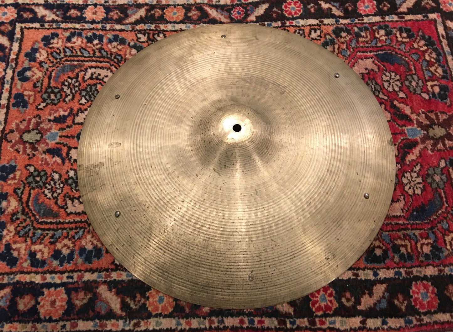 19" Zildjian A 1970s Crash / Ride Cymbal w/ Rivets 1904g #635