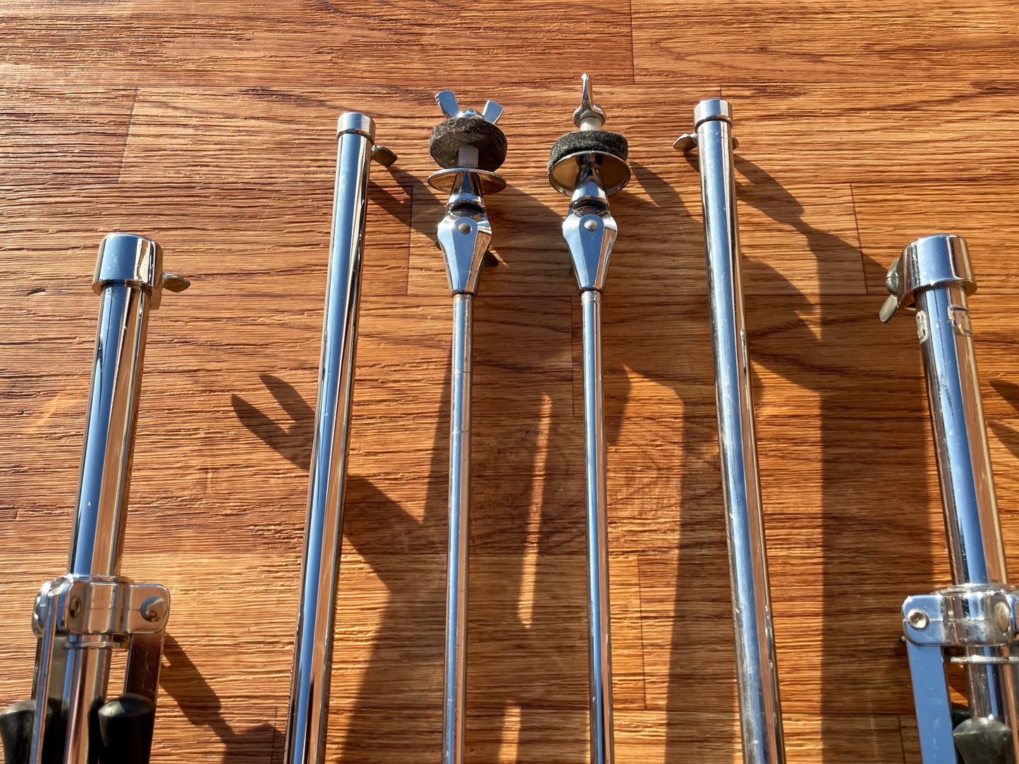 1960s Ludwig 1400 Flat Base Straight Cymbal Stand Pair (2 Pcs.)