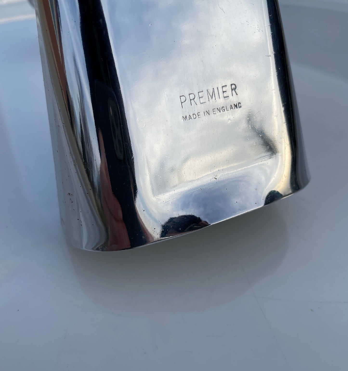1960s Premier Cow Bell w/ Bass Drum Hoop Mount Holder