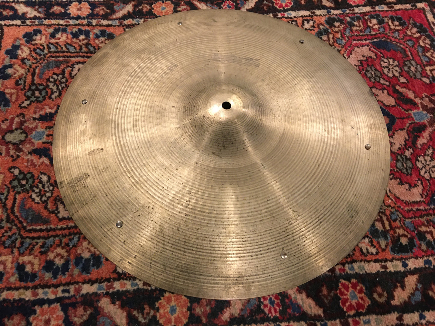 19" Zildjian A 1970s Crash / Ride Cymbal w/ Rivets 1904g #635