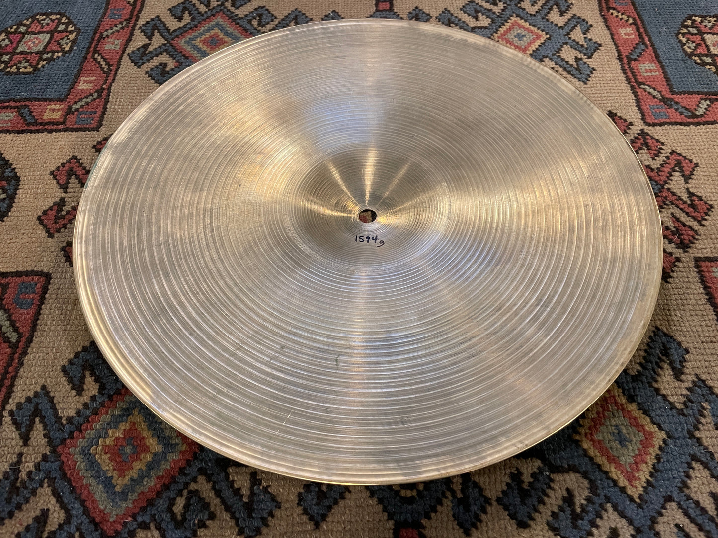 15" Zildjian A 1960s New Beat Bottom Hi-Hat Cymbal Single 1594g