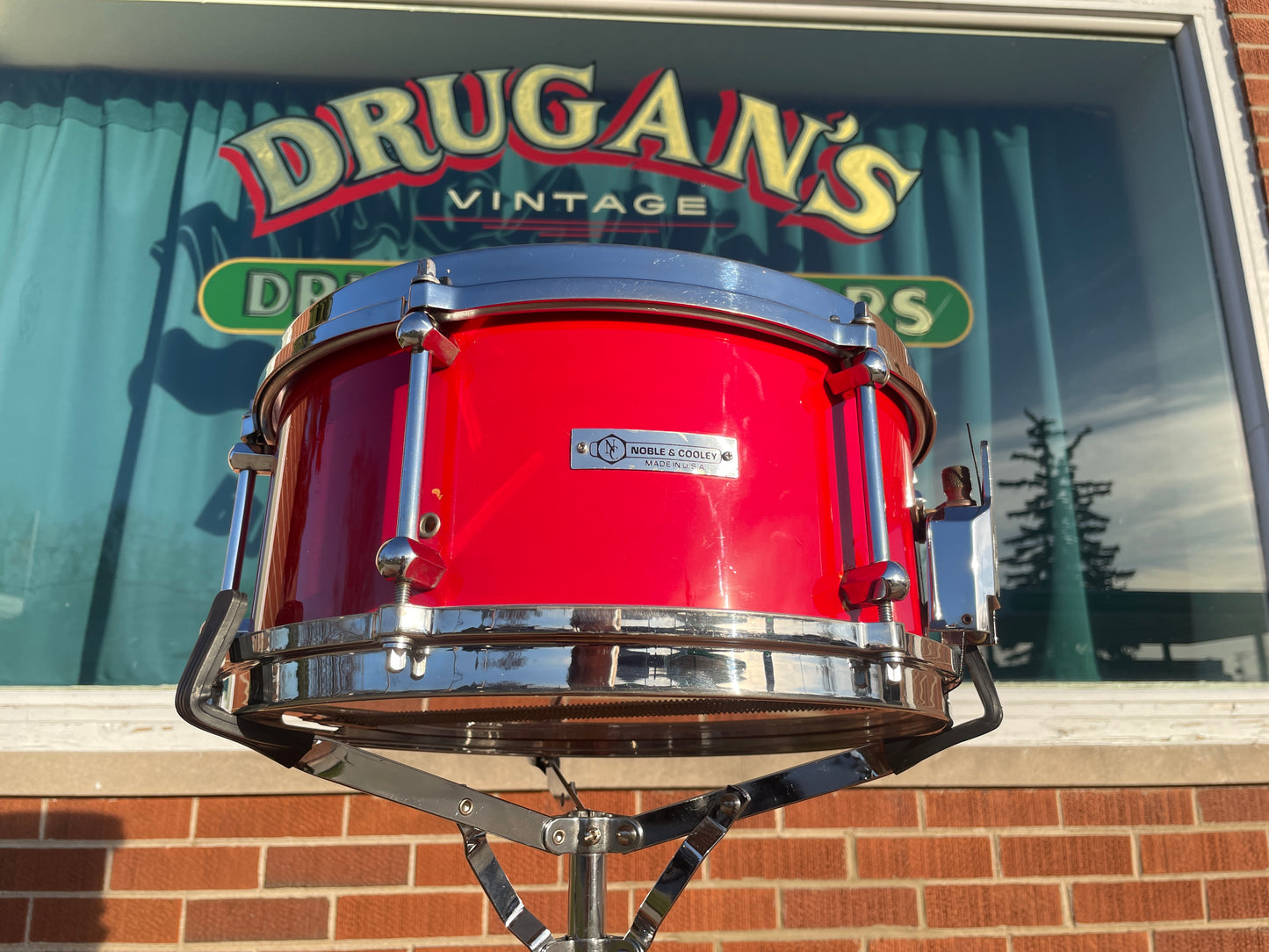 1993 Noble & Cooley 6x13 Horizon Series 7-Ply Snare Drum Red - Early Model