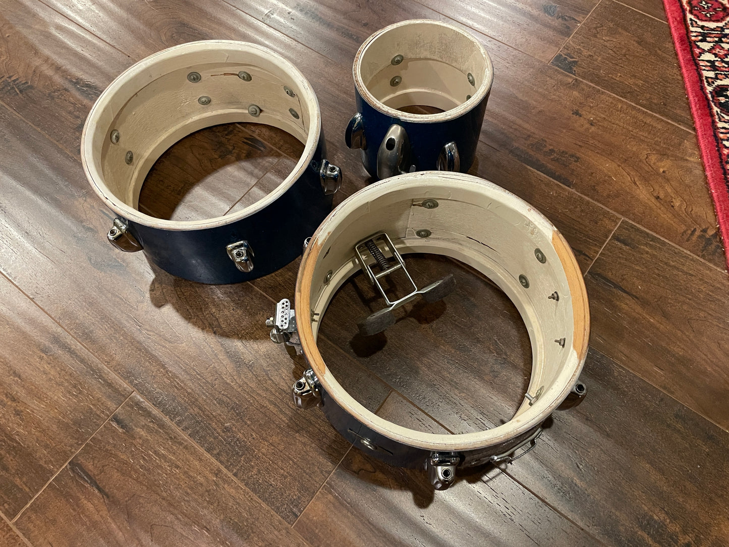 1958 Slingerland Radio King Little Pro Outfit No. 4N Drum Set Aqua Blue Sparkle