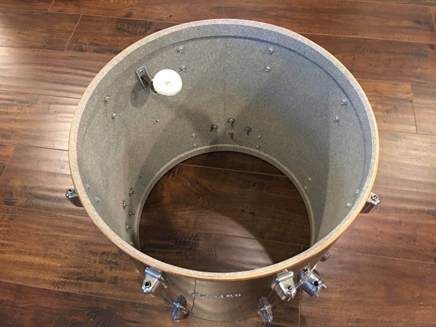 1970s Rogers 16X16 New Mahogany Swivomatic Floor Tom Drum
