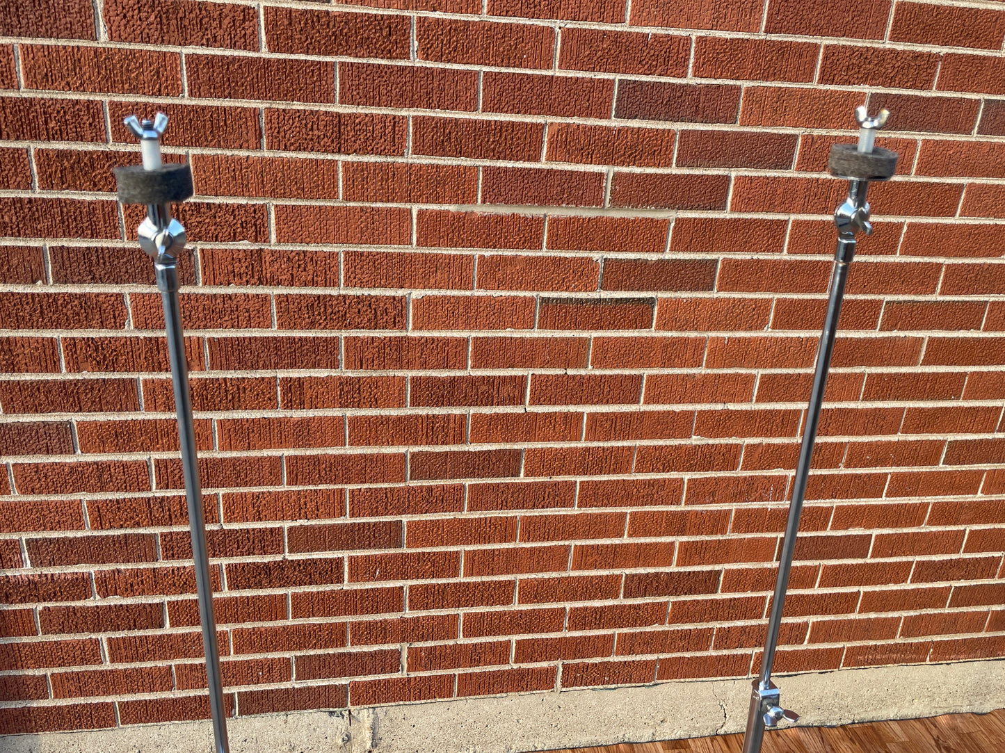 1960s Ludwig 1400 Flat Base Straight Cymbal Stand Pair (2 Pcs.)