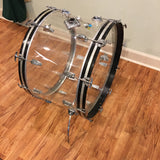 1970s Ludwig 14x24 Clear Vistalite Bass Drum, Great Condition!