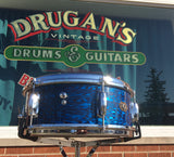 1964 Slingerland 5.5x14 Deluxe Student Model Snare Drum Blue Agate