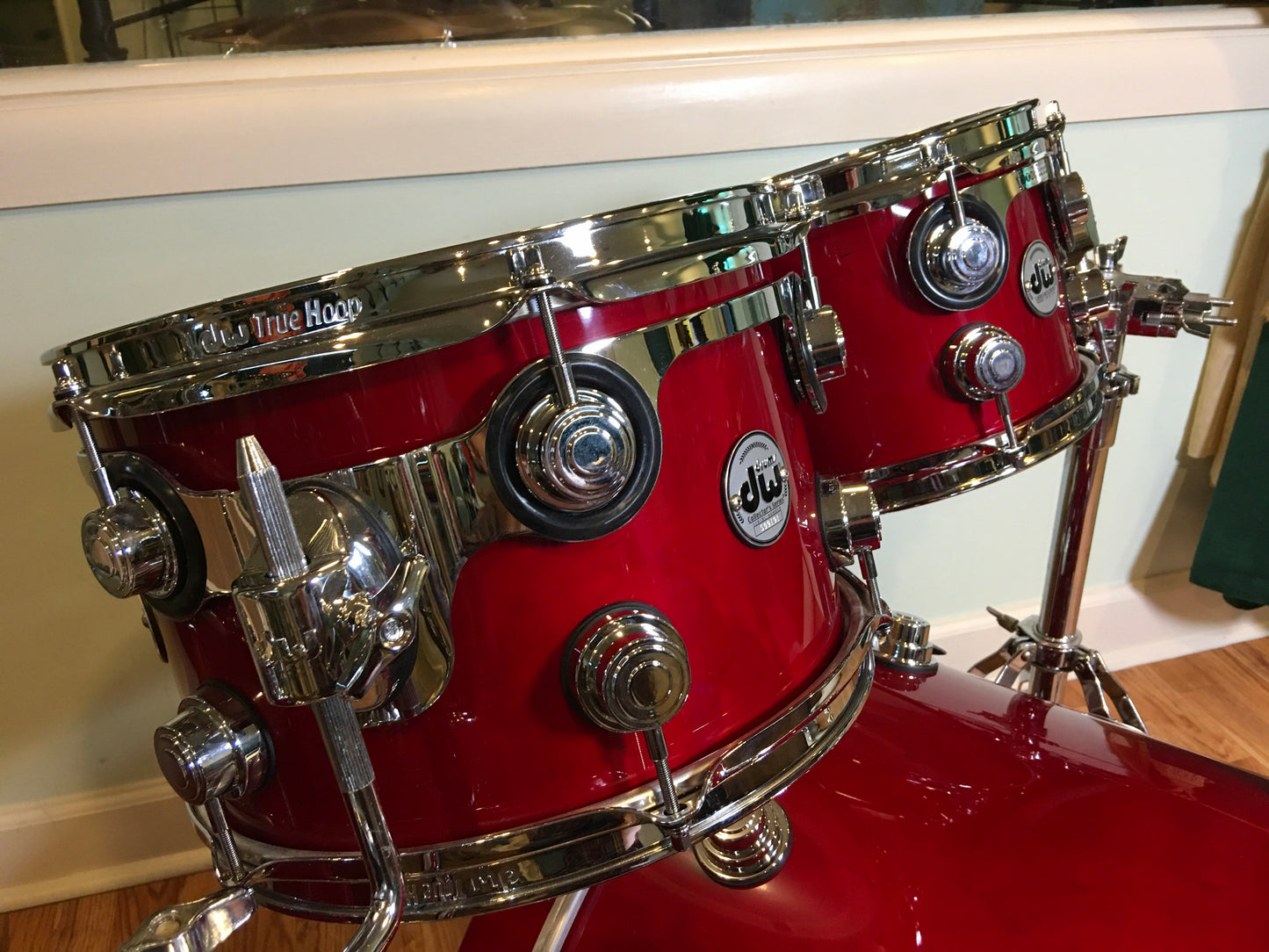 DW Collector's Series Maple Standard 4pc Drum Set Matador Red Lacquer 20/10/12/14