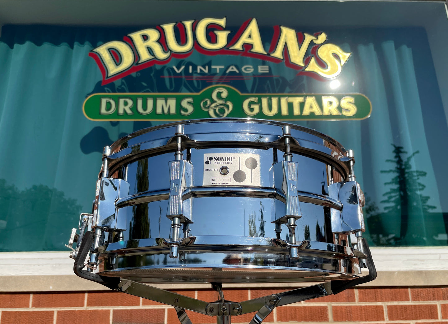 Vintage Sonor 5.75x14 D505 Phonic Ferro-Manganese Steel Snare Drum