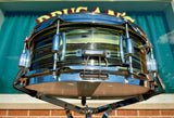 Vintage Ludwig Standard 5x14 Snare Drum Avocado Strata
