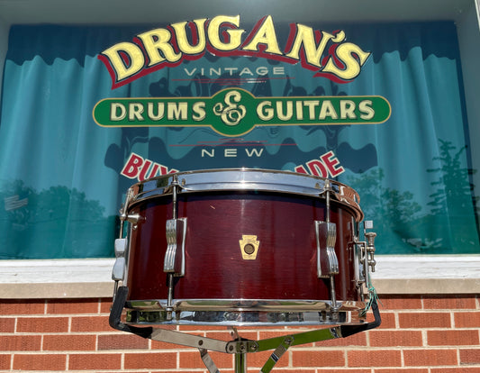 1964 Ludwig 6.5x14 No. 490 Pioneer Snare Drum Mahogany