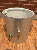 1960s Ludwig 14x14 Club Date Floor Tom Drum Silver Sparkle