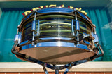 Vintage Ludwig Standard 5x14 Snare Drum Avocado Strata