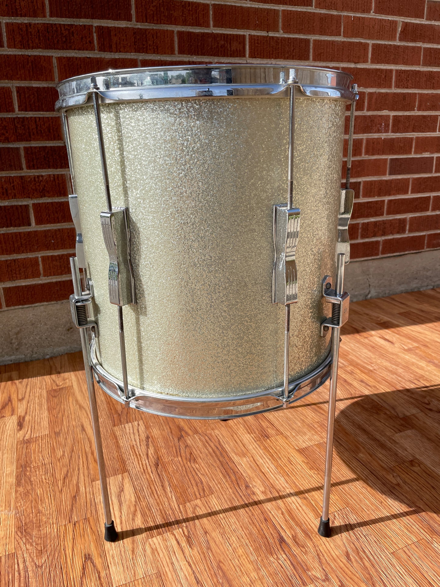 1964 Ludwig 14x14 Club Date Floor Tom Silver Sparkle