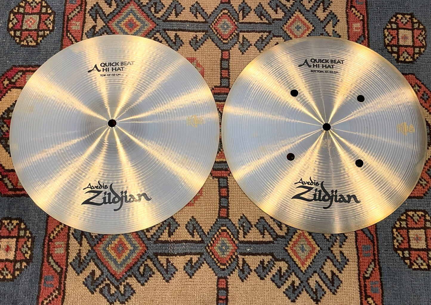 13" Zildjian A Quick Beat Hi-Hat Cymbal Pair A0147 810g/1028g