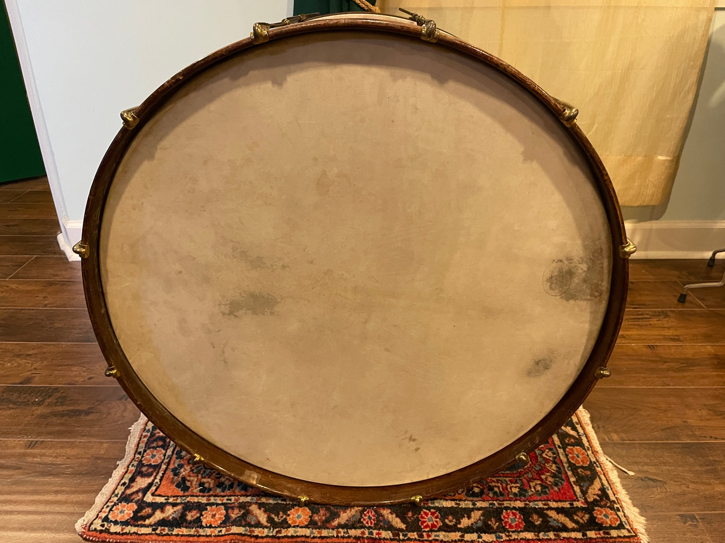 1920s Leedy 14x28 Spartan Concert Bass Drum Natural