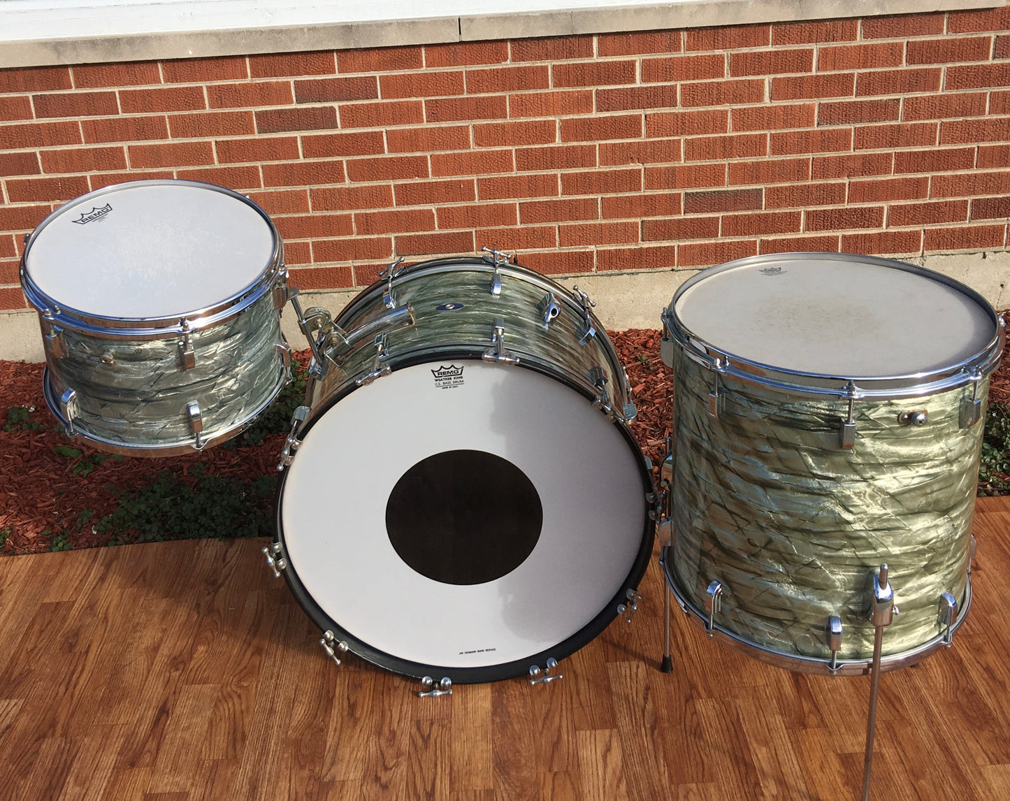 1960s Leedy Shelly Manne 22/13/16 Light (Sky) Blue Pearl Drum Set