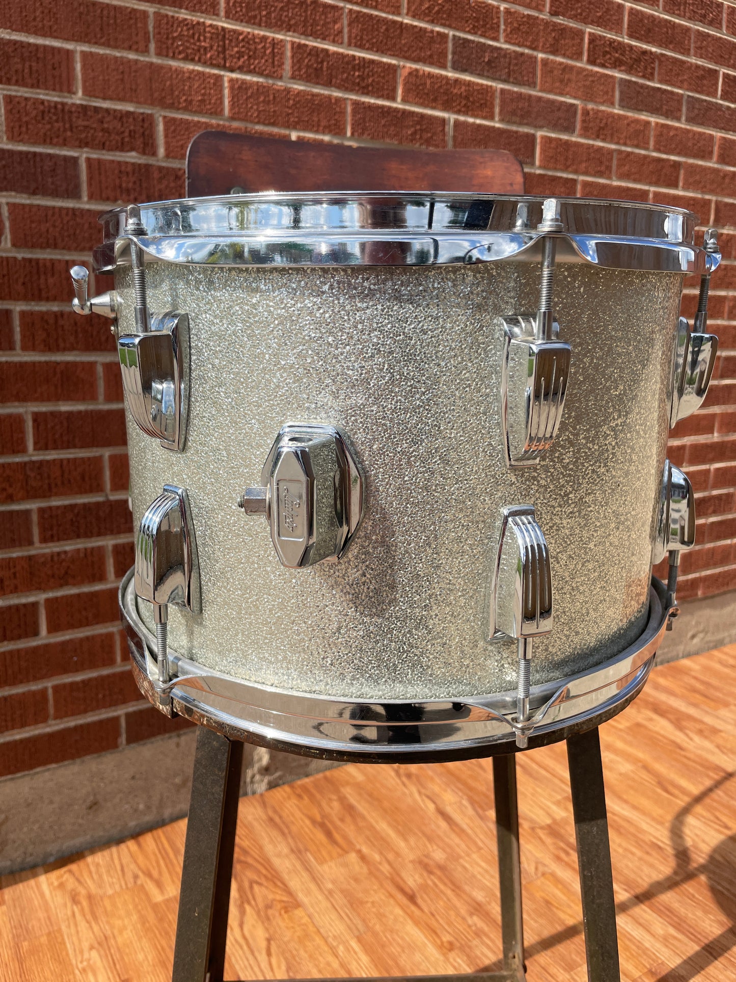 1966 Ludwig 9x13 Tom Drum Silver Sparkle