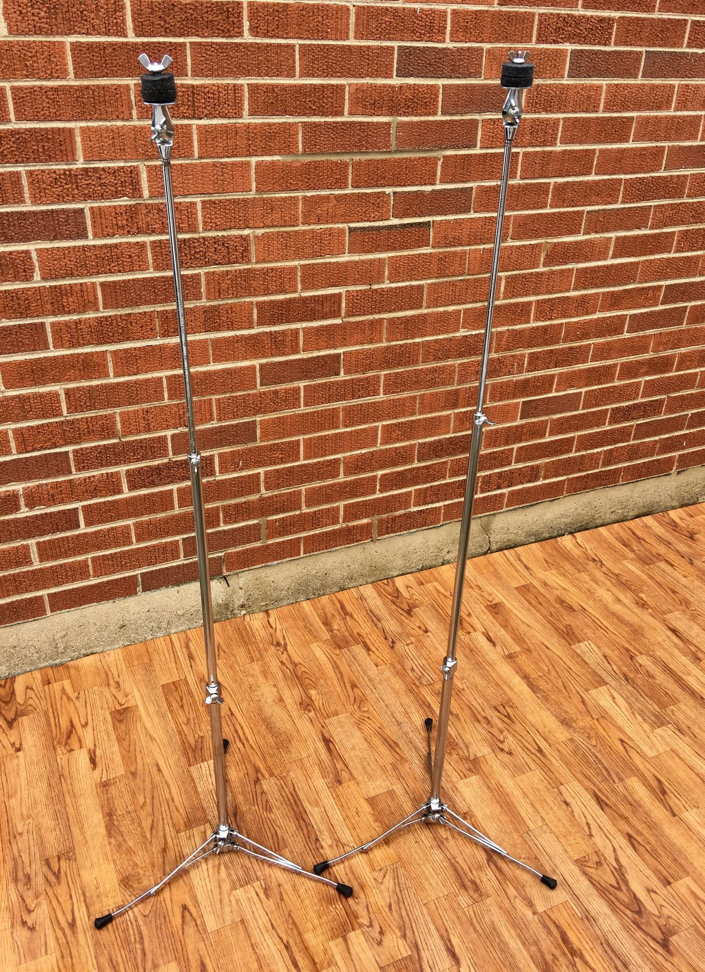 1960s Ludwig 1400 Flat Base Straight Cymbal Stand Pair (2 pcs.)