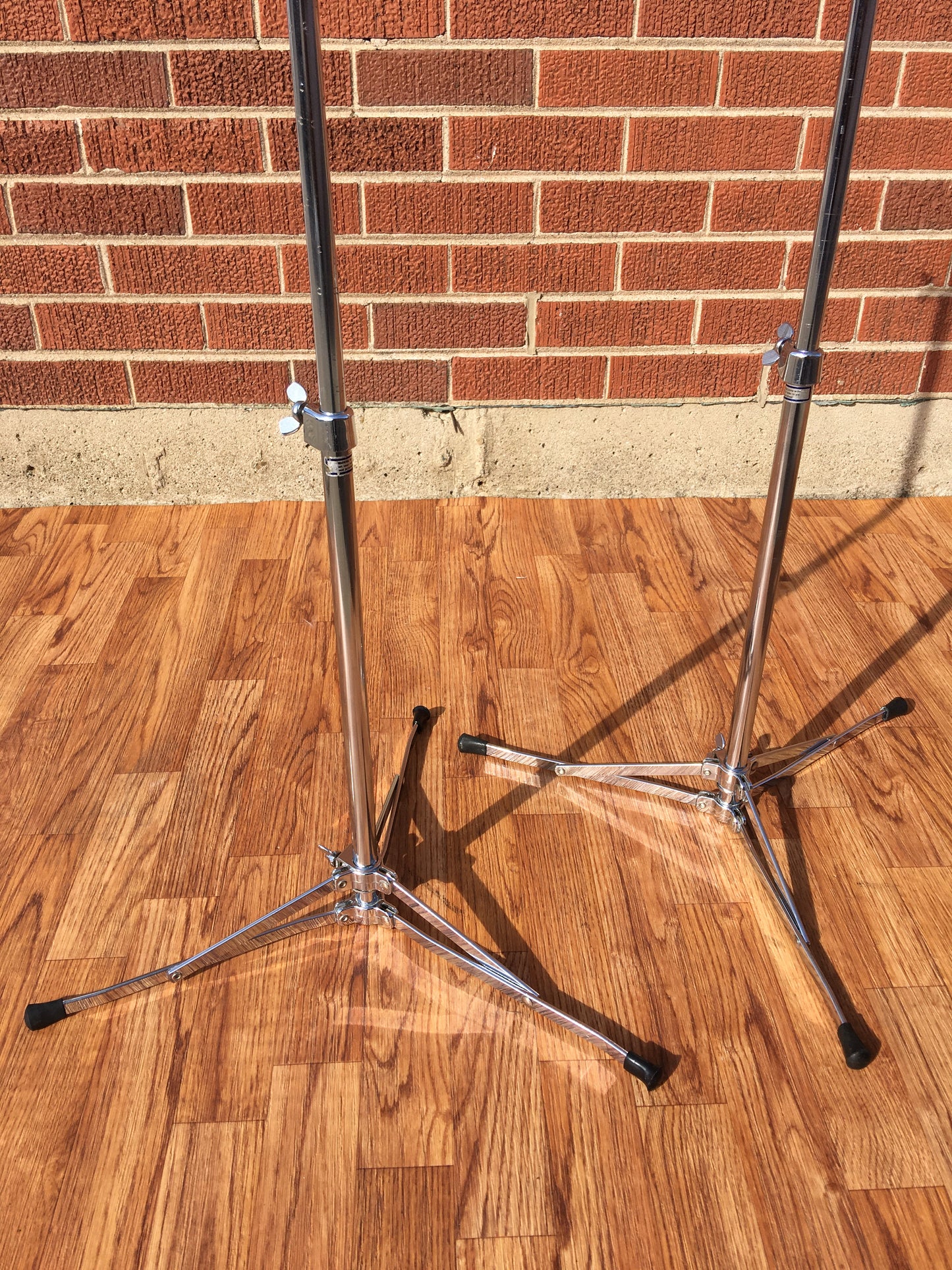 1960s Ludwig 1400 Flat Base Straight Cymbal Stand Pair (2 Pcs.)